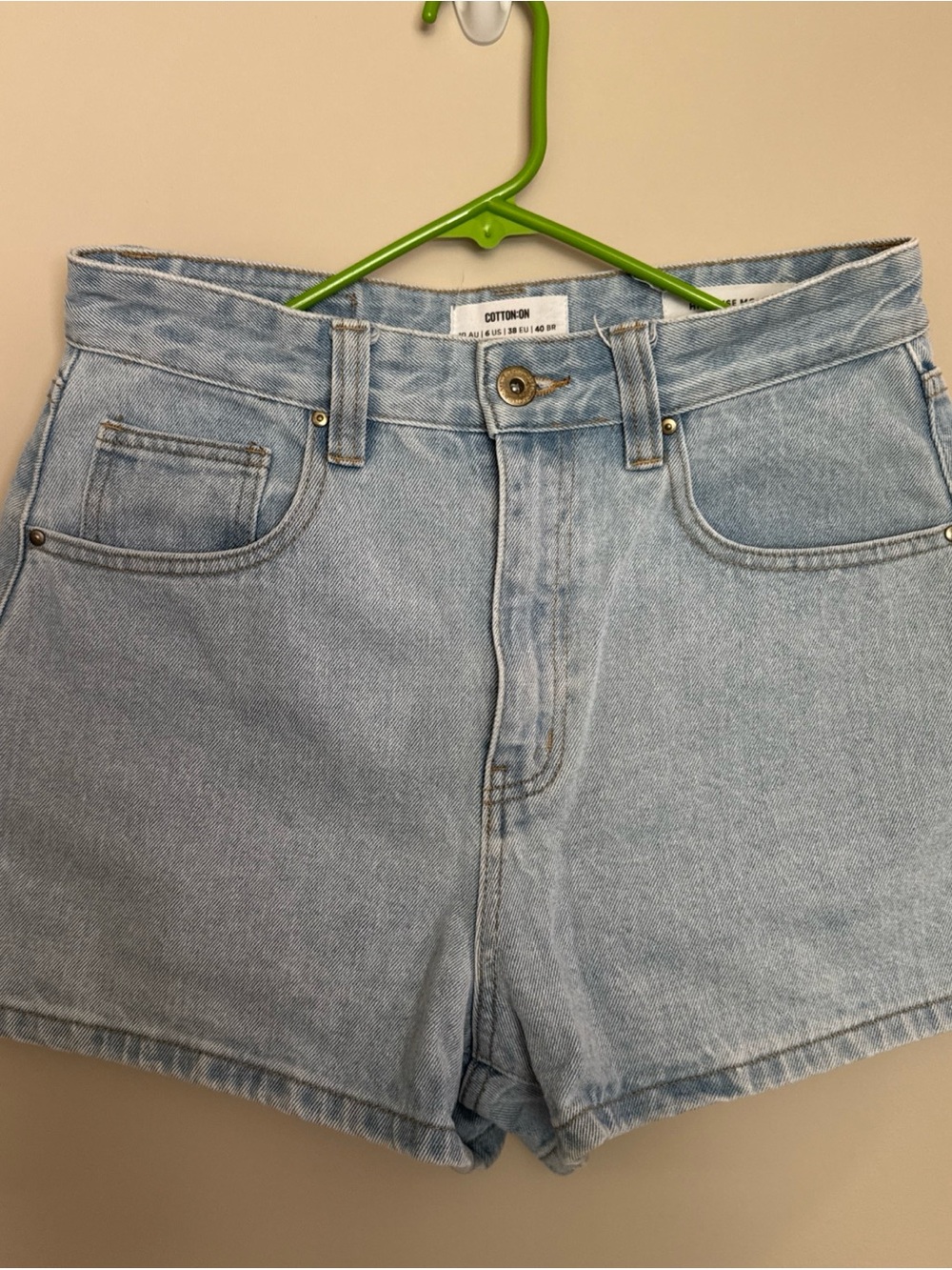 Cotton On Washed High Rise Mon Jean Shorts 6